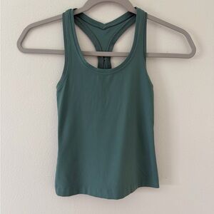 Lululemon Align Waist-Length Racerback Tank Top Teal Blue Green size 2 (xs)